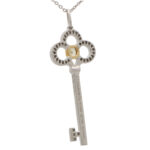 Vintage Tiffany & Co. Yellow Diamond Key Pendant