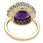 Vintage Tiffany & Co. Amethyst and Diamond Cluster Ring