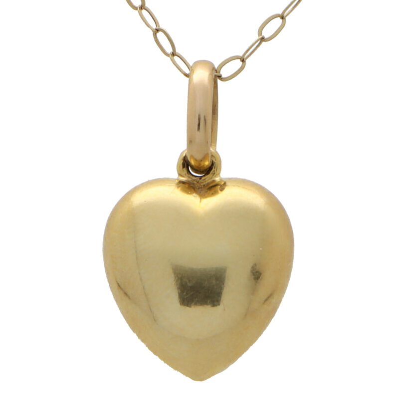 Late Victorian Old Cut Diamond and Pearl Heart Pendant