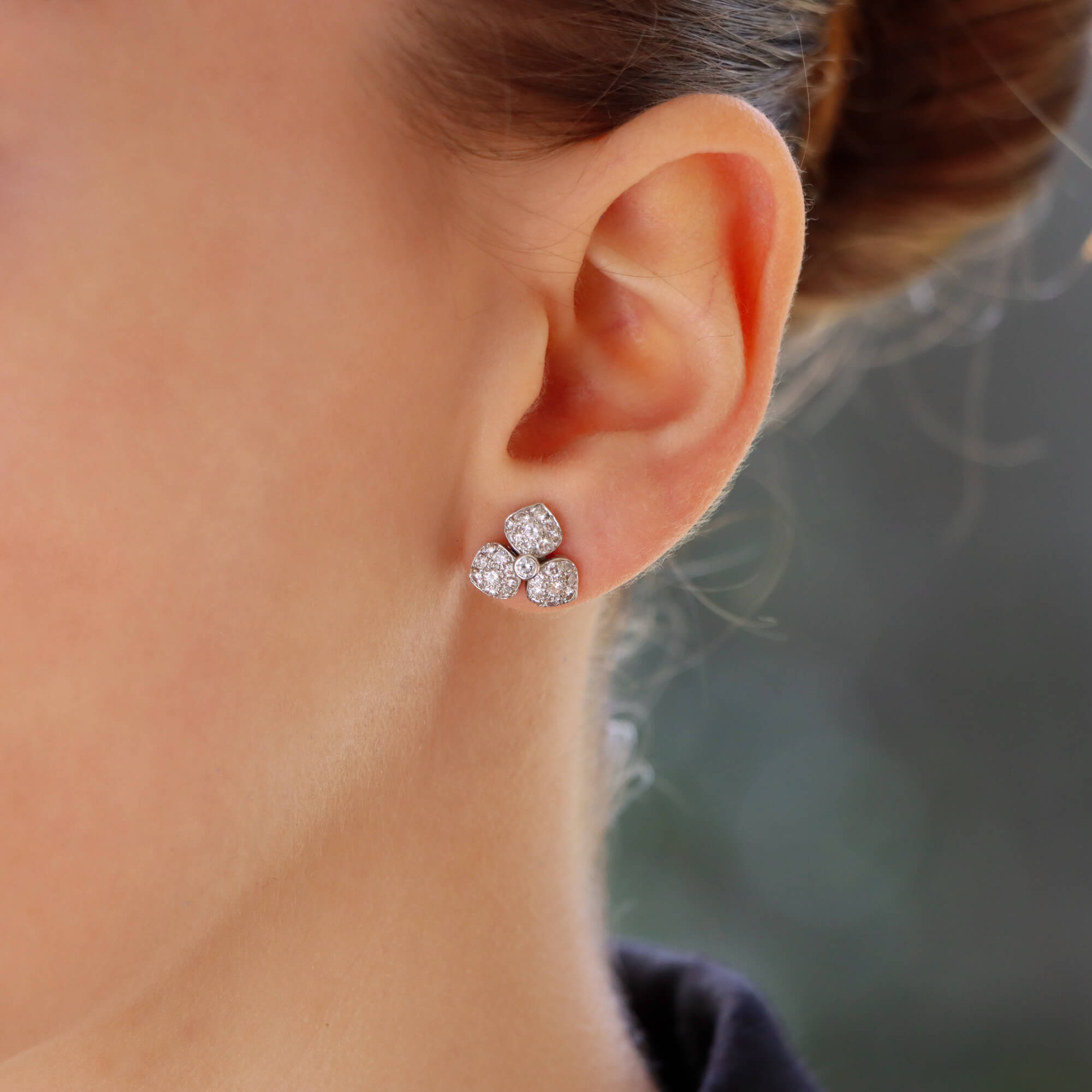Tiffany small diamond earrings hot sale