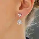 Vintage Tiffany & Co. ‘Lace Sunburst’ Diamond Drop Earrings
