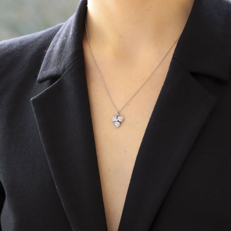 Vintage Tiffany & Co. Petals Diamond Pendant