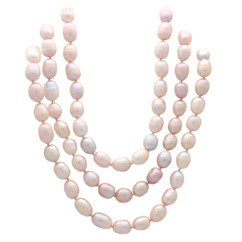 Three Strand Baroque Pearl Necklace