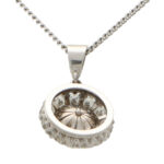 Diamond and Pearl Pendant Necklace