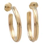 Vintage Cartier Trinity Hoop Earrings