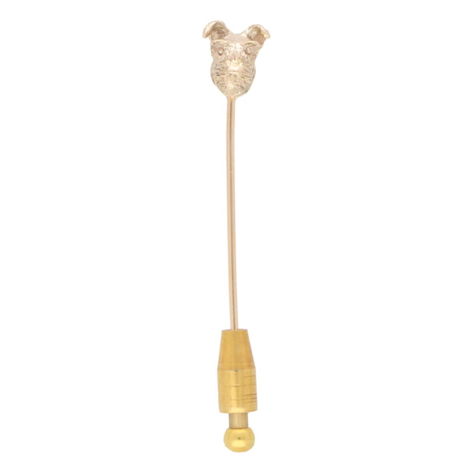 Terrier Dog Head Stick Pin