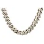 Vintage Chunky Choker Chain Necklace in Silver