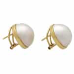 Vintage Mabe Pearl Earrings