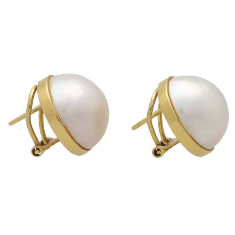 Vintage Mabe Pearl Earrings