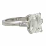 Certified Emerald Cut Diamond Ring