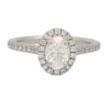 GIA Certified 0.70 Oval Brilliant Cut Diamond Ring