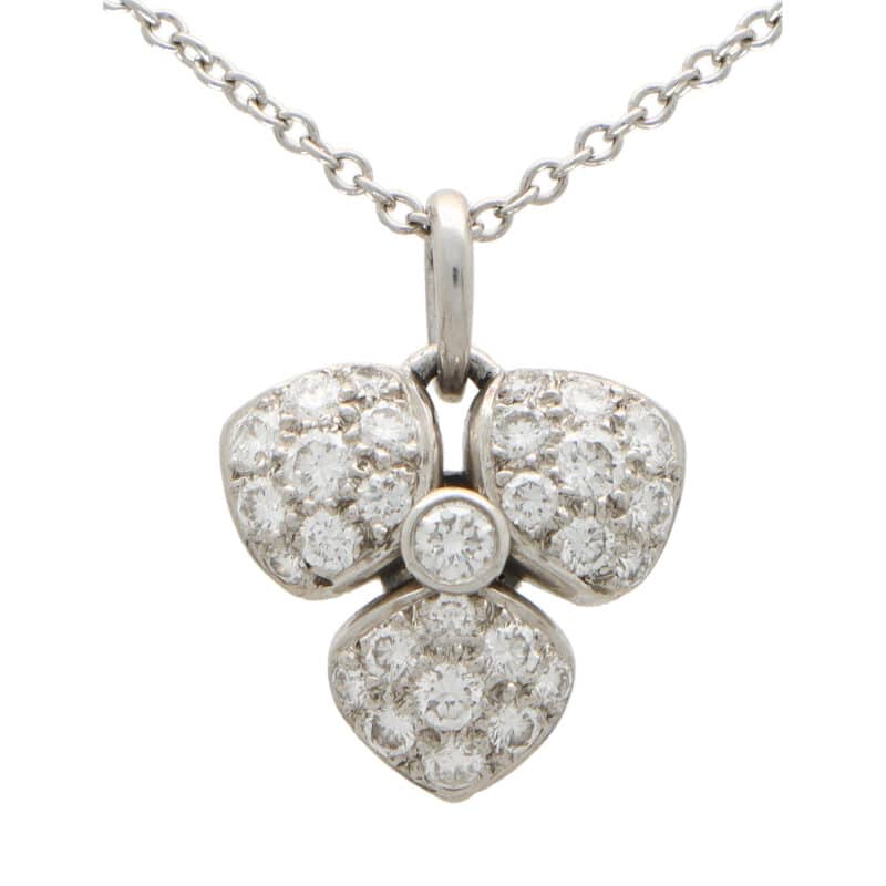 Vintage Tiffany & Co. Petals Diamond Pendant