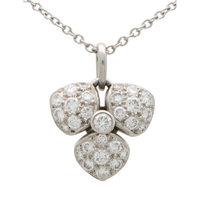 Vintage Tiffany & Co. Petals Diamond Pendant