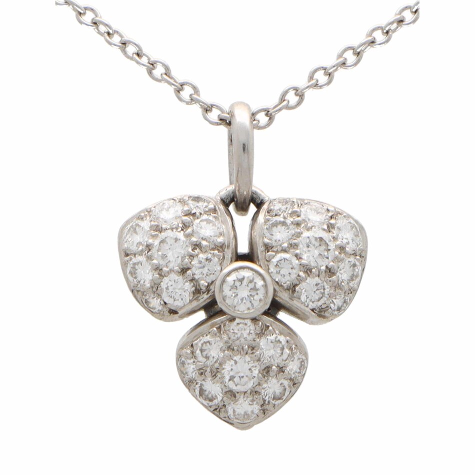 Vintage Tiffany & Co. Petals Diamond Pendant