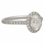 GIA Certified 0.70 Oval Brilliant Cut Diamond Ring