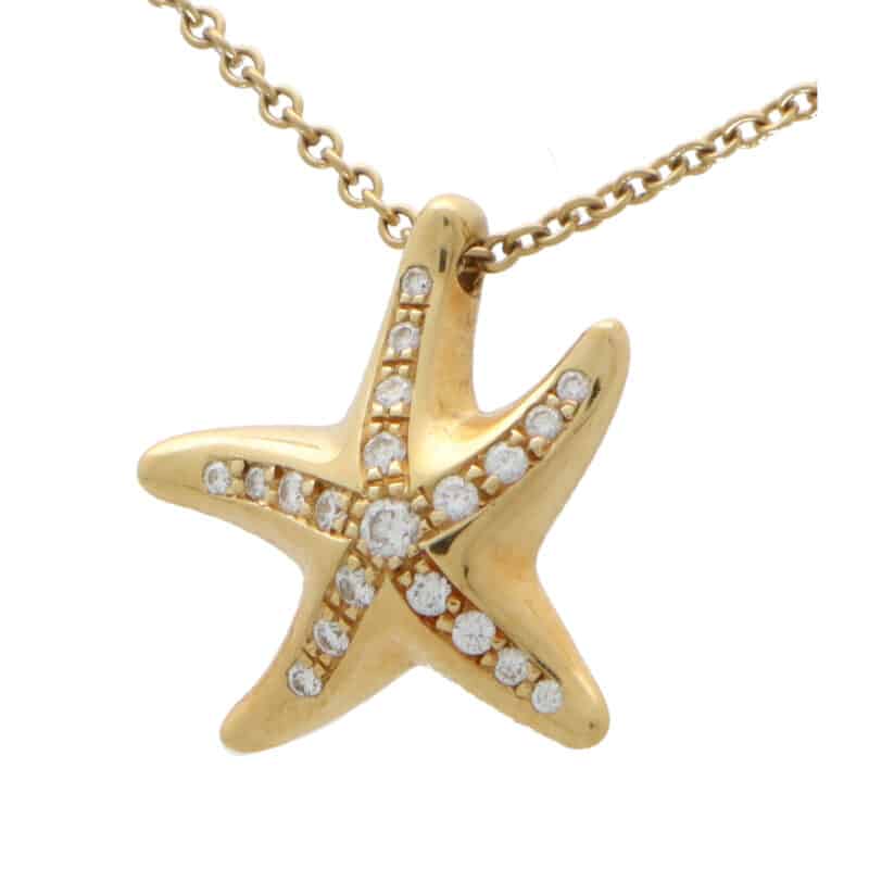 Vintage Elsa Peretti for Tiffany & Co. Diamond Starfish Pendant