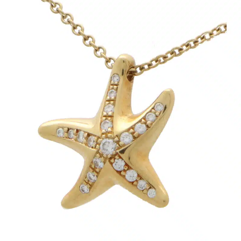 Vintage Elsa Peretti for Tiffany & Co. Diamond Starfish Pendant