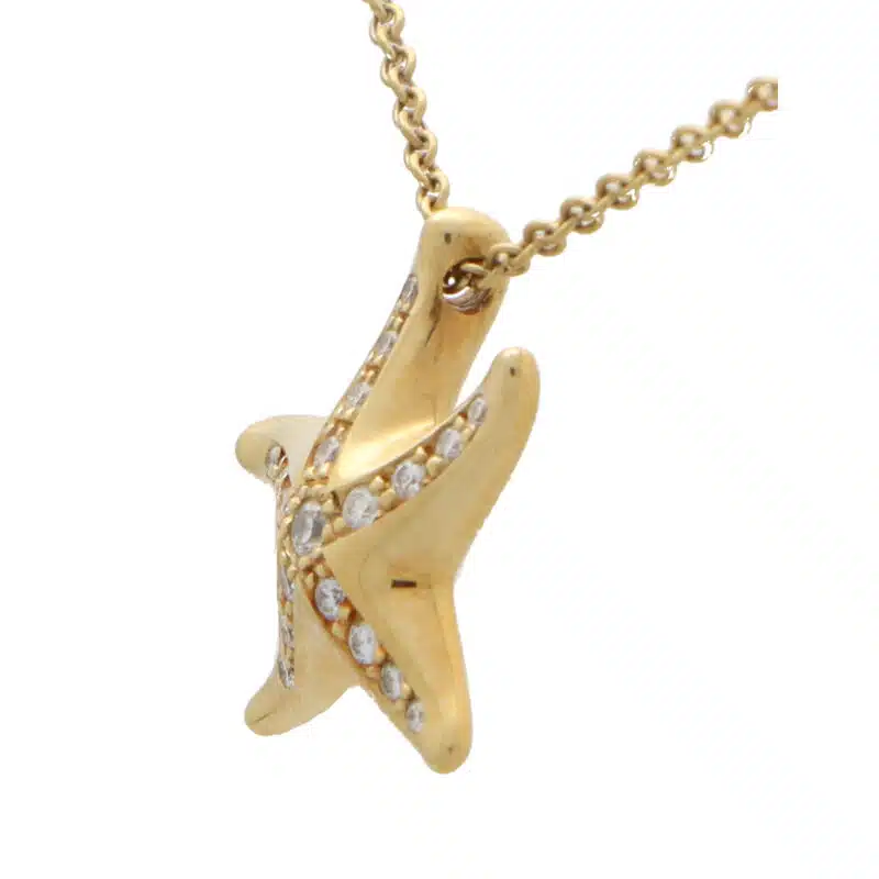 Vintage Elsa Peretti for Tiffany & Co. Diamond Starfish Pendant