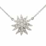 Vintage Tiffany & Co. ‘Lace Sunburst’ Diamond Pendant