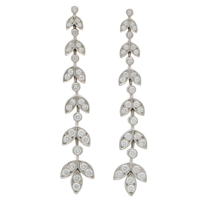 Vintage Tiffany & Co. Diamond ‘Wisteria’ Earrings