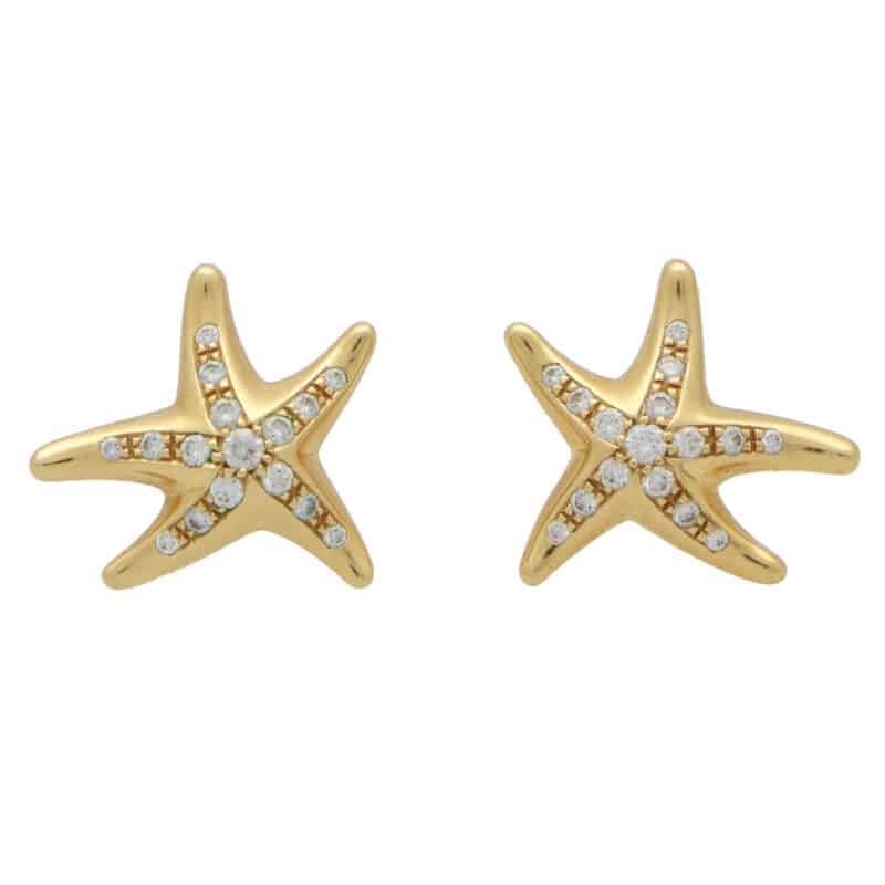 Vintage Elsa Peretti for Tiffany & Co.Diamond Starfish Earrings