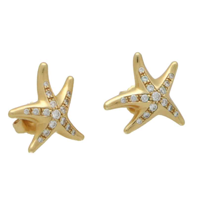Vintage Elsa Peretti for Tiffany & Co.Diamond Starfish Earrings
