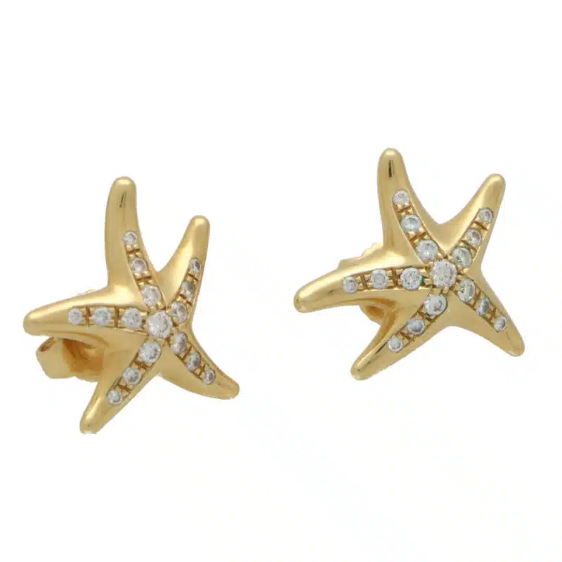 Vintage Elsa Peretti for Tiffany & Co.Diamond Starfish Earrings