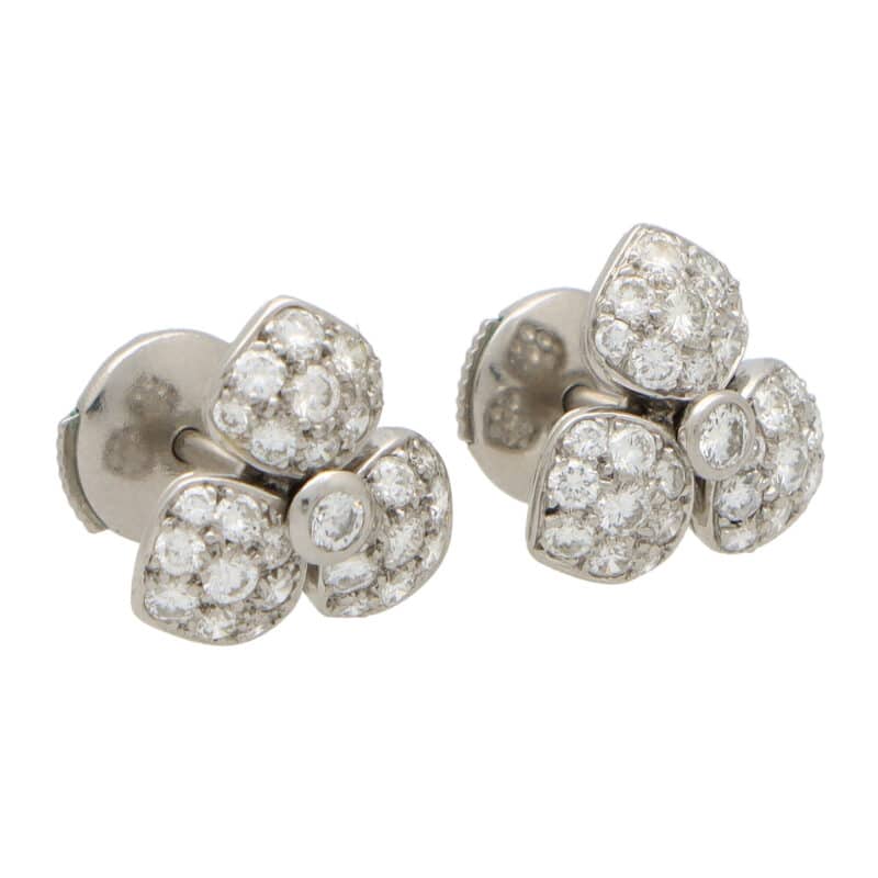 Vintage Tiffany & Co. Petals Diamond Earrings