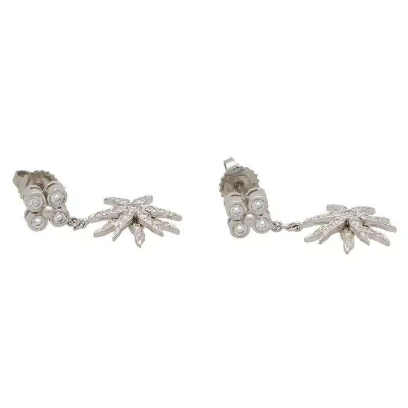 Vintage Tiffany & Co. ‘Lace Sunburst’ Diamond Drop Earrings