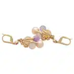 Vintage Chanel 'Mademoiselle' Pearl and Multi Gem Earrings