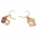 Vintage Chanel 'Mademoiselle' Pearl and Multi Gem Earrings