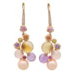 Vintage Chanel 'Mademoiselle' Pearl and Multi Gem Earrings