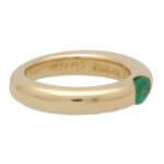 Vintage Cartier Ellipse Emerald Band Ring