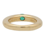 Vintage Cartier Ellipse Emerald Band Ring