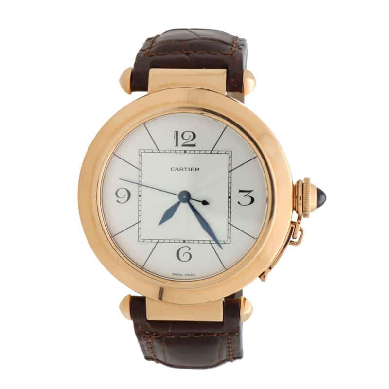 Rose gold Cartier Pasha wrist watch