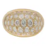 Vintage Myst de Cartier Rock Crystal and Diamond Ring
