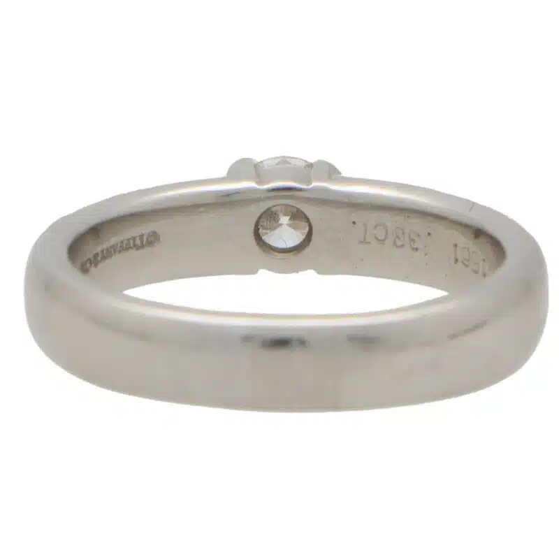 Vintage Tiffany & Co. Certified Diamond Solitaire Ring