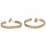 Vintage Cartier Trinity Hoop Earrings