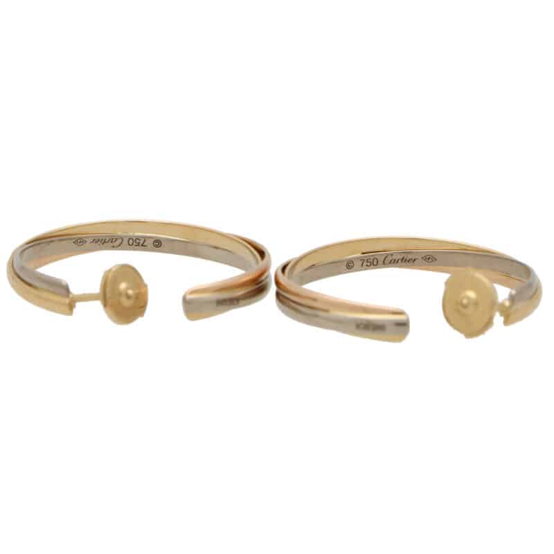 Vintage Cartier Trinity Hoop Earrings