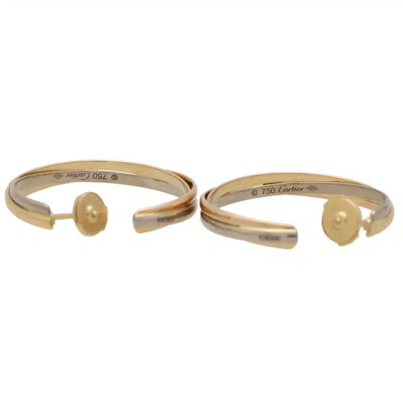 Vintage Cartier Trinity Hoop Earrings
