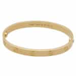 Vintage Cartier Yellow Gold Love Bangle, Size 17