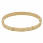 Vintage Cartier Yellow Gold Love Bangle, Size 18