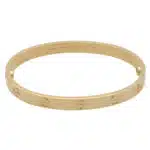 Vintage Cartier Yellow Gold Love Bangle, Size 18