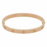 Vintage Cartier Rose Gold Love Bangle, Size 17
