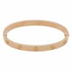 Vintage Cartier Rose Gold Love Bangle, Size 17