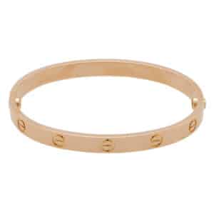 Vintage Cartier Rose Gold Love Bangle, Size 17