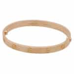 Vintage Cartier Rose Gold Love Bangle, Size 17