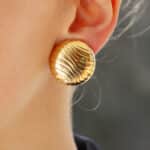 Vintage YANES Retro Disc Earrings