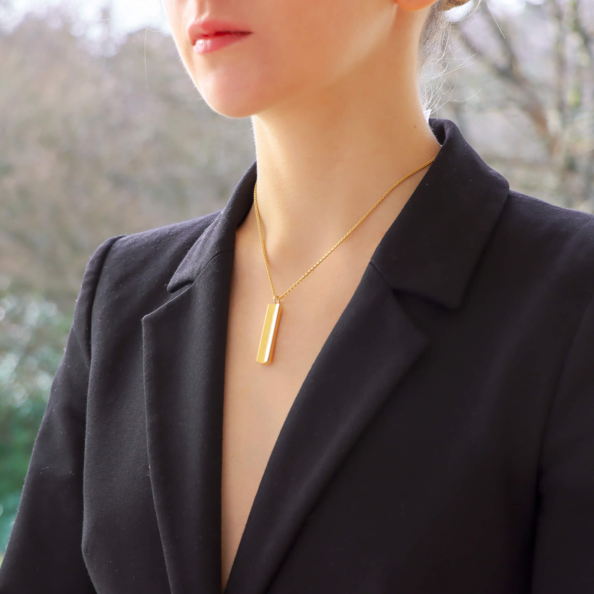 Vintage Signature Tiffany Co. Bar Pendant at Susannah Lovis Jewellers