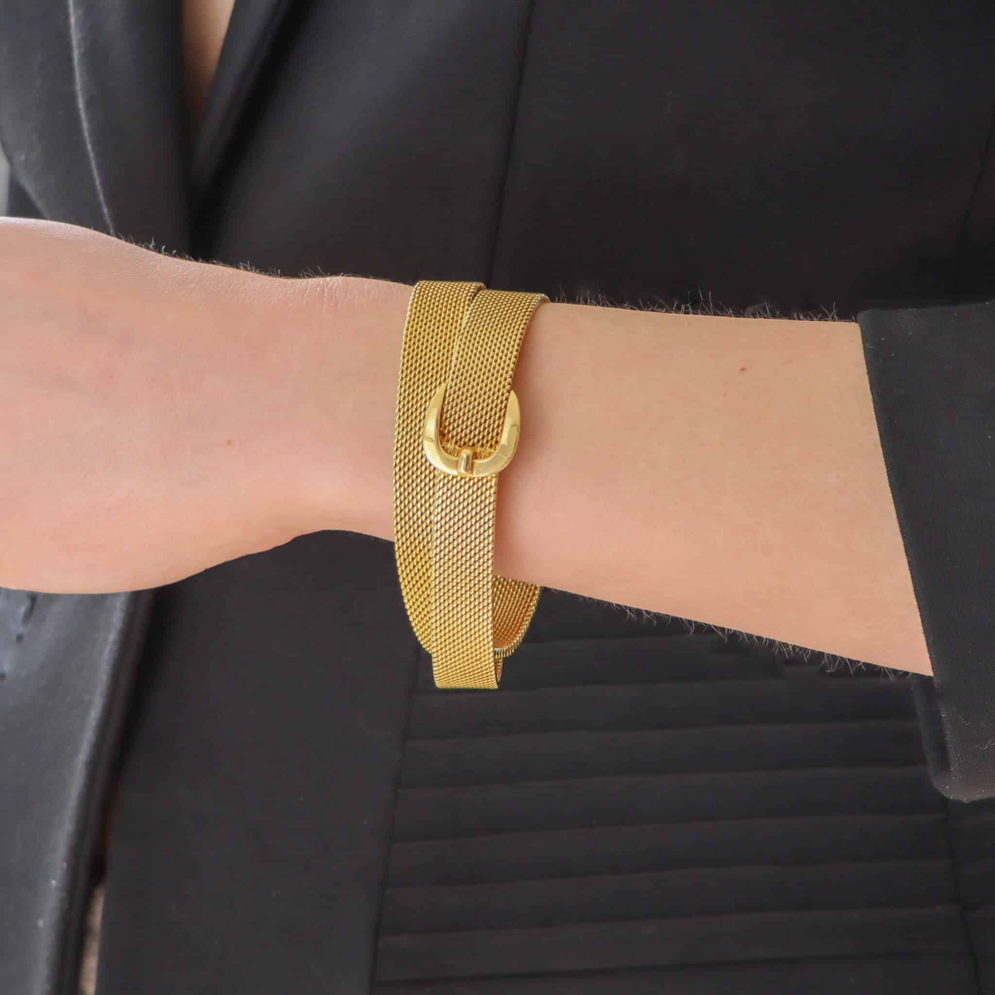 Vintage Herm s Belt Buckle Wrap Bracelet at Susannah Lovis Jewellers